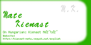 mate kienast business card